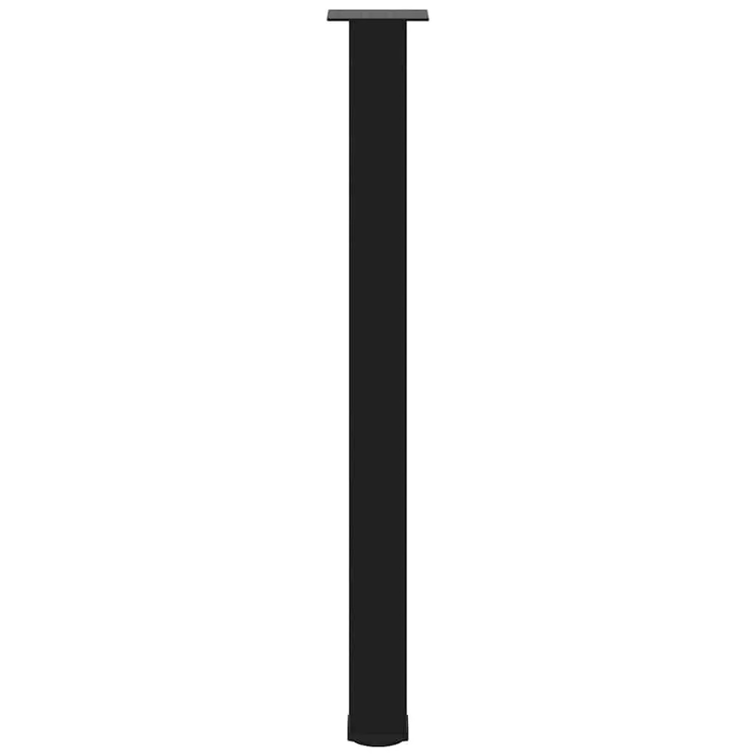 Schwarzes vidaXL Bartischbein aus Stahl, 100-102 cm hoch, zur individuellen Gestaltung von Tischen.