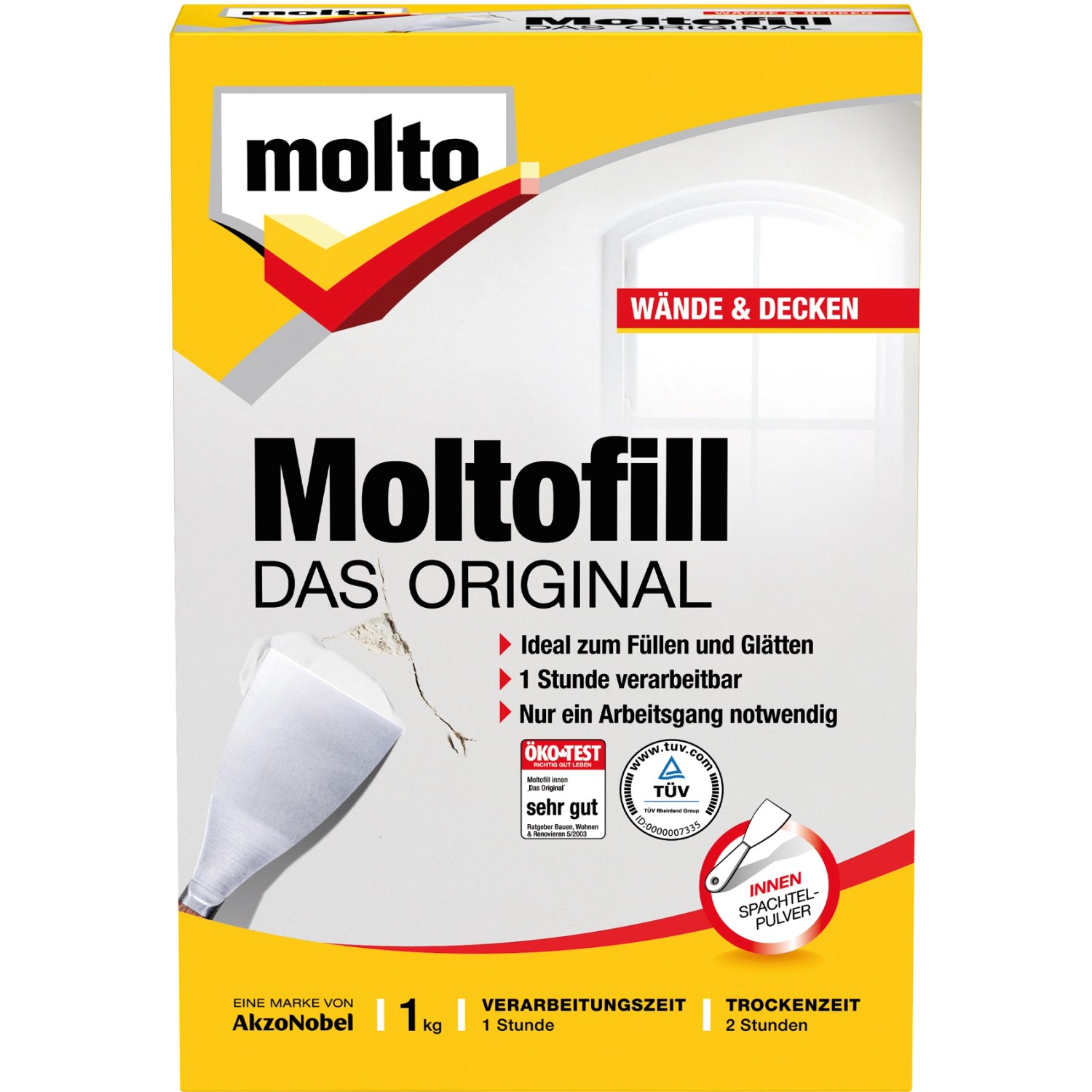 Molto Moltofill Spachtelpulver Innen 1 kg