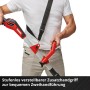 Einhell Akku-Rasentrimmer GE-CT 18/33 Li E-Solo mit Tragegurt und Zusatzhandgriff.