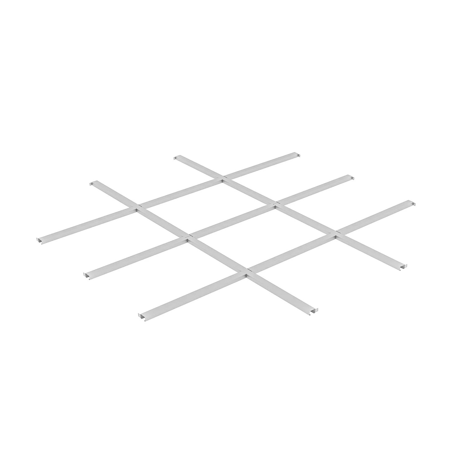 Plats Bodenrahmen für Gerätehaus L 204 cm x 204 cm Silber