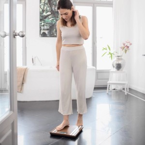 medisana BS 552 Connect mit App Bambus Körperanalysewaage 180 kg Personenwaage
