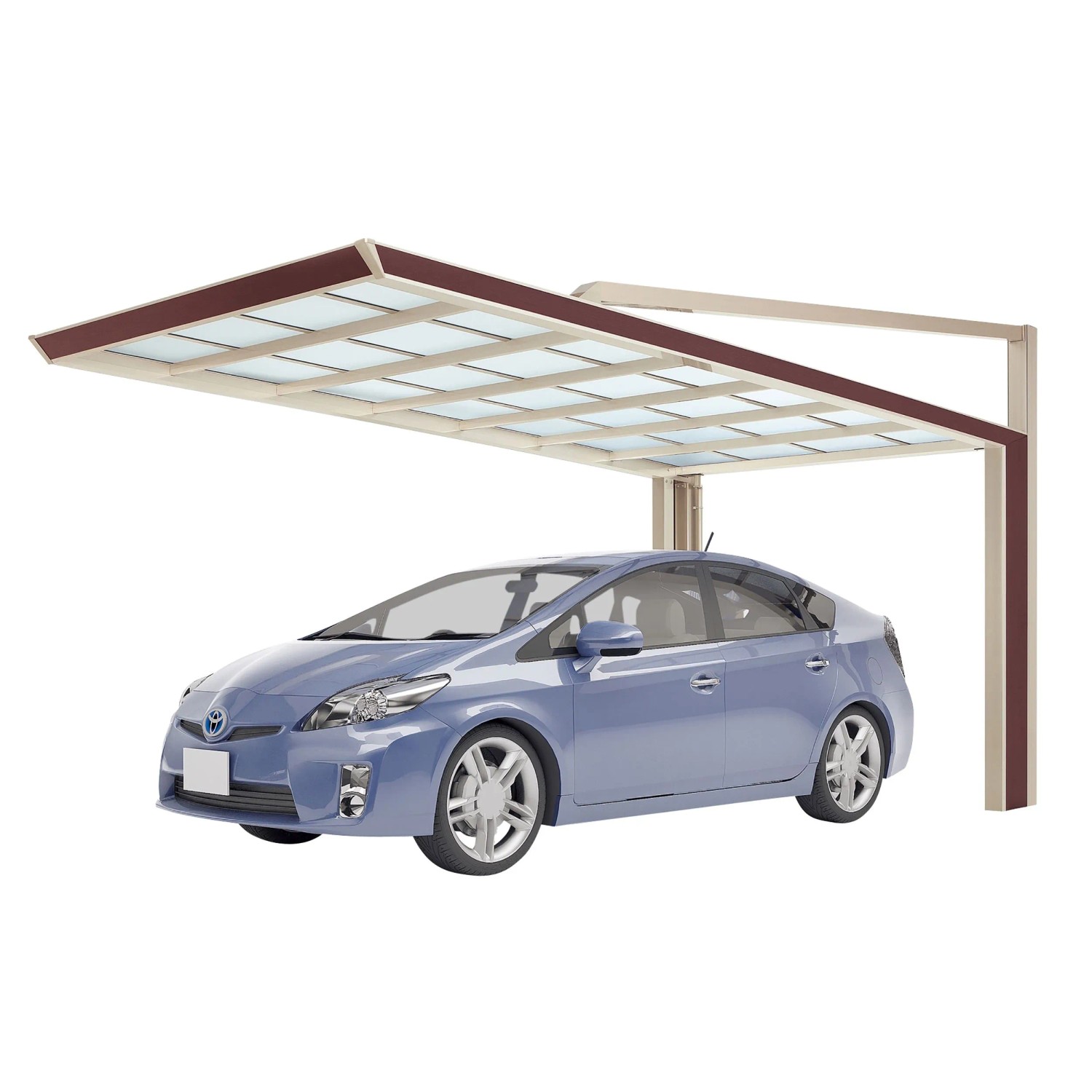 Ximax Carport My-Port Next Typ 2659 Typ 60 Sepiabraun 263x590 cm Sonderfert günstig online kaufen