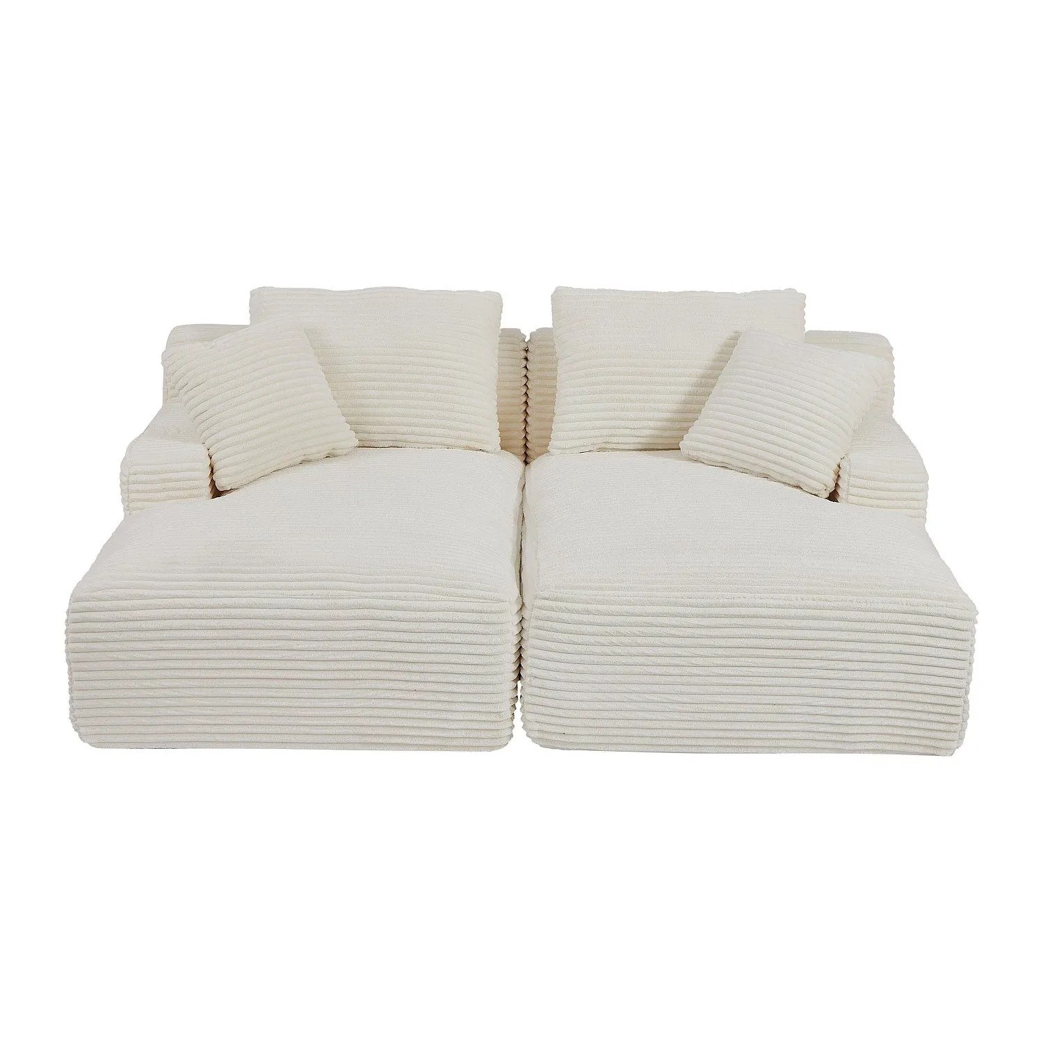 Vente-unique Sofa Ohne Schlafmöglichkeit Donilia Beige 200 cm
