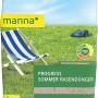 Verpackung Manna Progress Sommer Rasendünger 5 kg für einen grünen, dichten Rasen im Sommer.