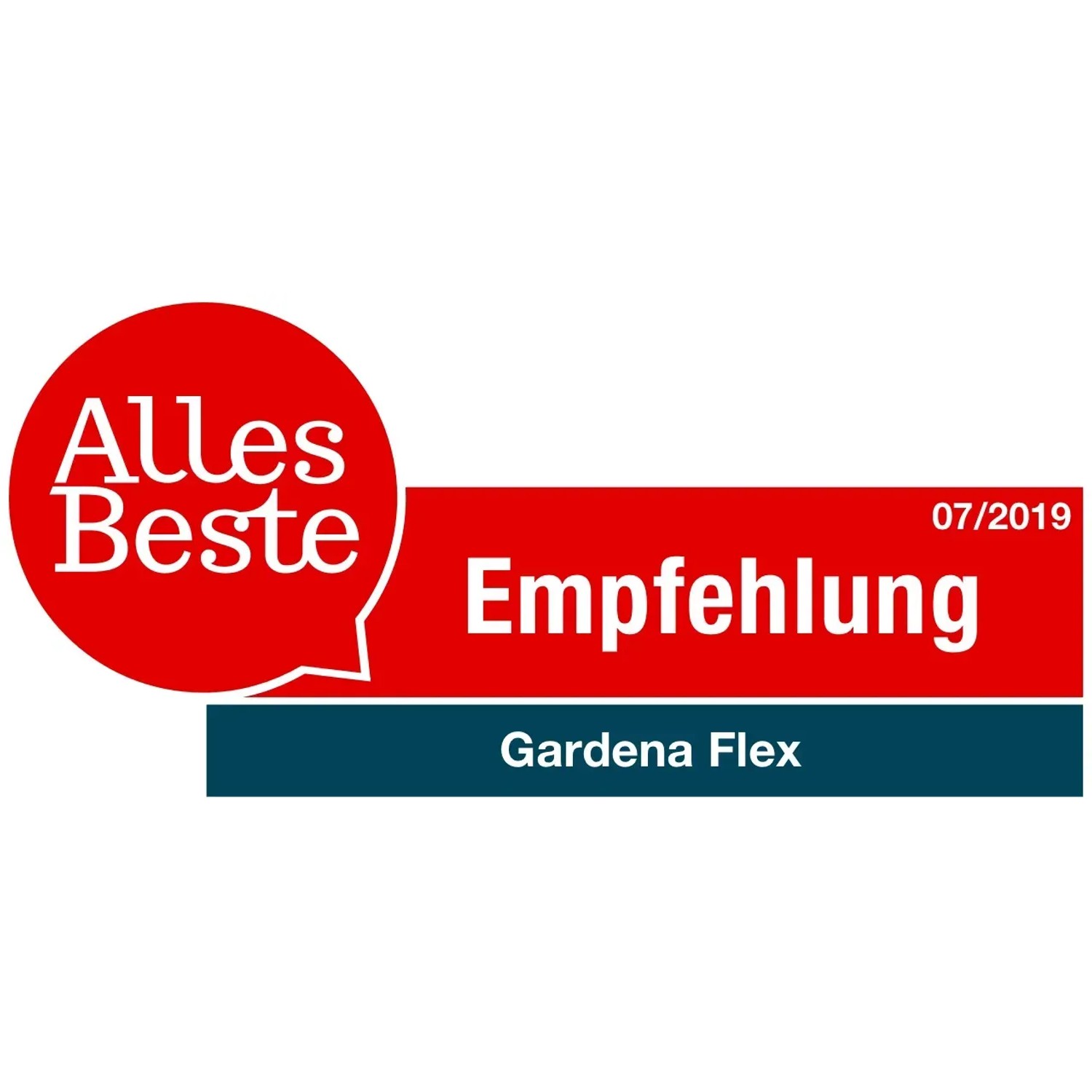 Auszeichnung "Alles Beste" für Gardena Bewässerungscomputer Flex, Empfehlung 07/2019.