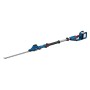 Bosch Professional Akku-Teleskopheckenschere GHE 18V-50 TP Solo, blau, mit ausziehbarer Stange.