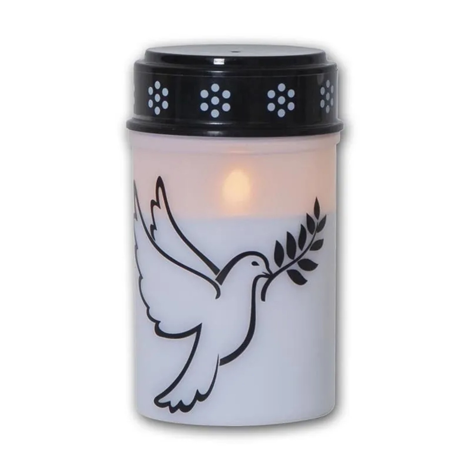 Star Trading LED-Grablicht Taube 12cm Timer Batterie