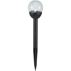 3er Set Solar-LED-Leuchte Gomo, Ø 8cm, Edelstahl schwarz, für stimmungsvolle Außenbeleuchtung.