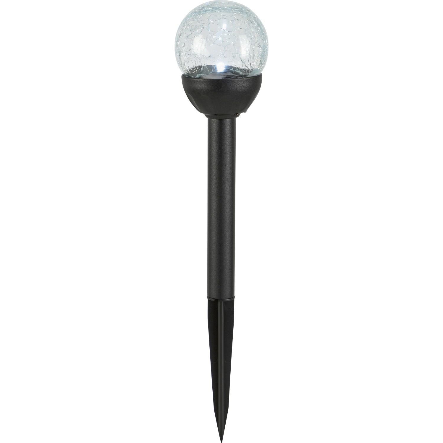 3er Set Solar-LED-Leuchte Gomo, Ø 8cm, Edelstahl schwarz, für stimmungsvolle Außenbeleuchtung.