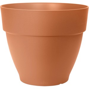 Elho Blumentopf Vibia Campana, Ø 35 cm, Terrakotta, aus recyceltem Kunststoff, ideal für Garten und Balkon.