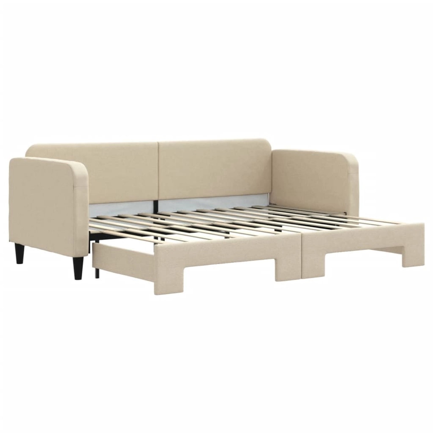 vidaXL Tagesbett Ausziehbar Creme 80x200 cm Stoff1886520 günstig online kaufen