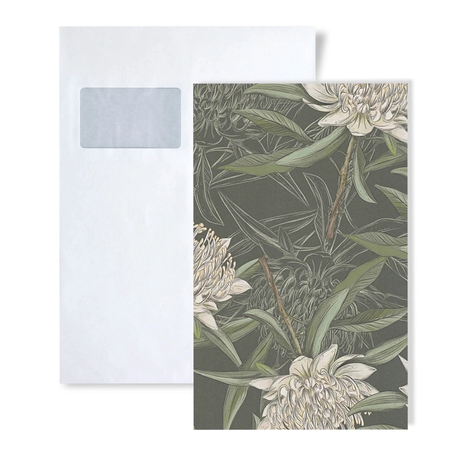 PROFHOME 1 MUSTERSTÜCK S-394321-GU DIN A4 MUSTER der Floralen Tapete günstig online kaufen