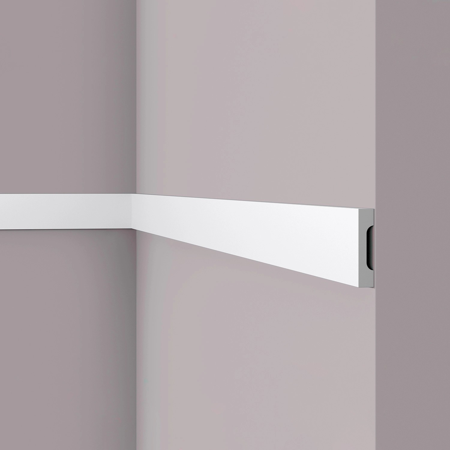 NOEL & MARQUET NMC WD2 WALLSTYL Wand- und Friesleiste Türumrandung Eckleiste Sockelleiste 2 m 200 cm x 1,5 cm x 7 cm Wei...