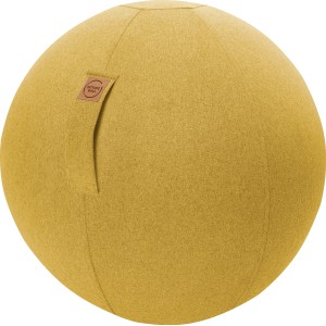 Senffarbener Sitting Ball Hocker Felt 150 l, ideal zum Sitzen und Relaxen. Gemütlicher Sitzsack für Wohnzimmer.
