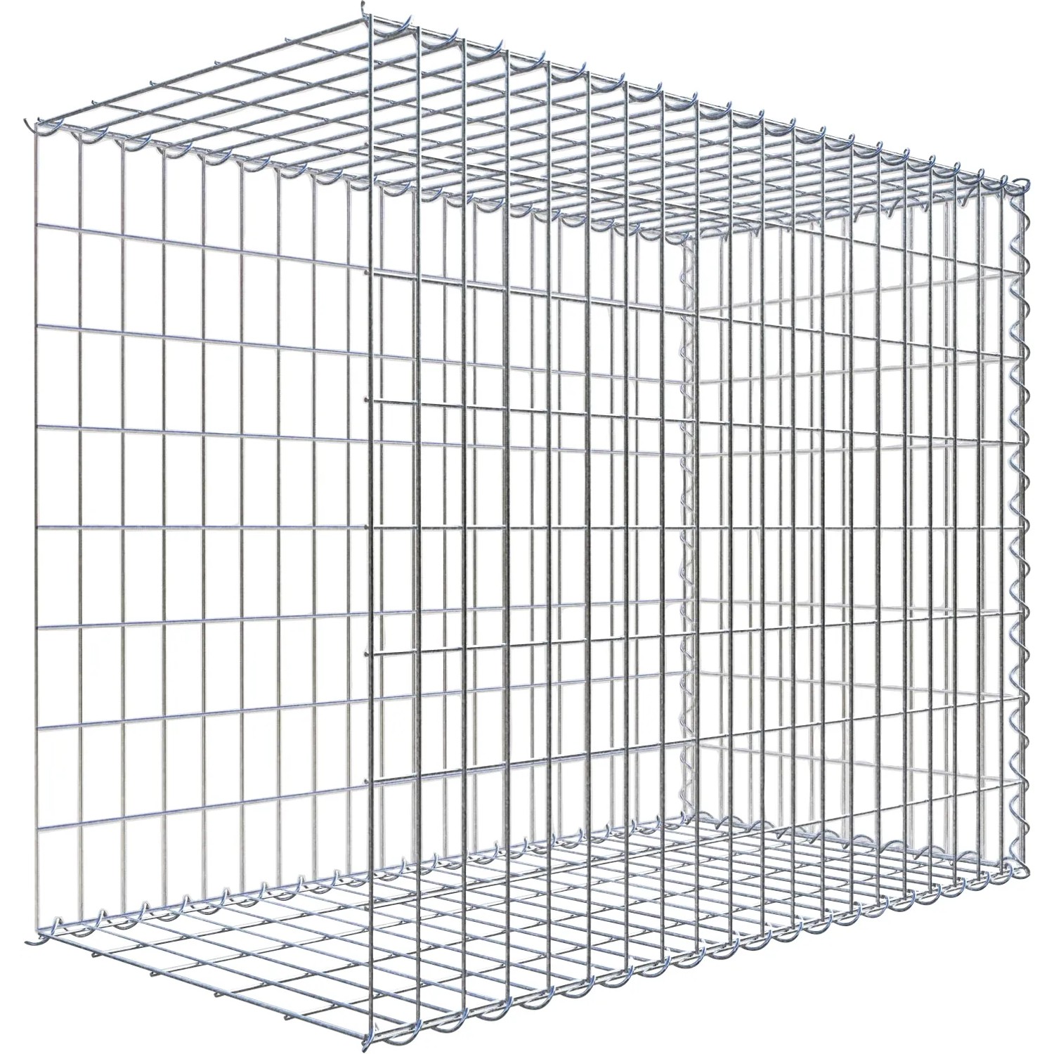 Gabiona Gabione-Anbaukorb Typ 2 80 x 100 x 50 cm Maschenw 5 x 10 cm