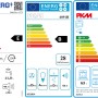 Energieetiketten für PKM Geschirrspüler, Herd und Backofen mit Effizienzklassen.