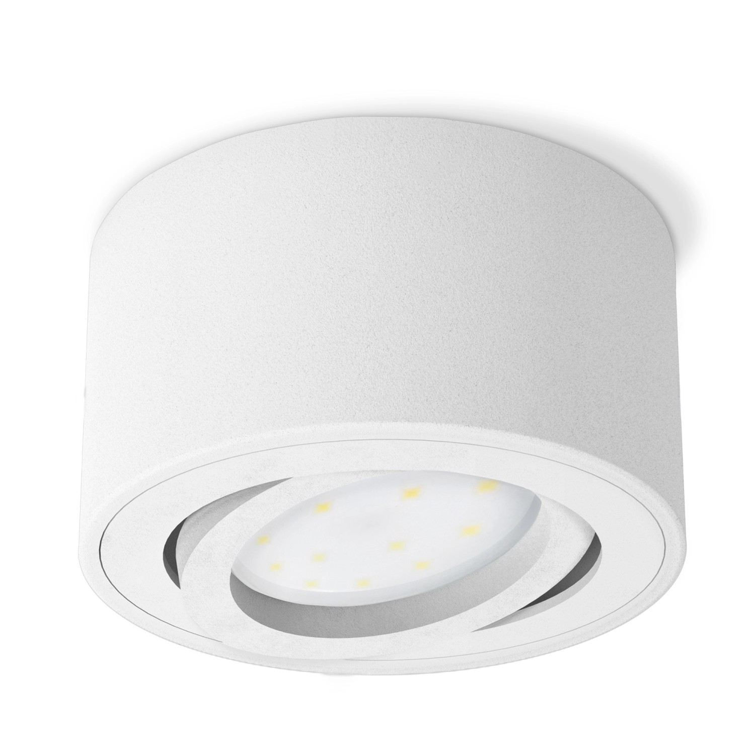 SSC-LUXon Celi-1WM LED Deckenstrahler Schwenkbar Flach Rund Weiß mit LED Mo günstig online kaufen