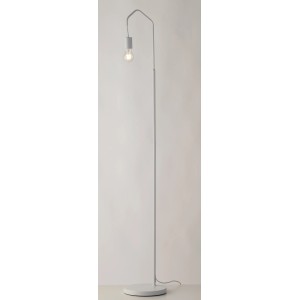 Weiße Luce Design Stehleuchte Habitat, 1-flammig, minimalistisches Design mit E27 Fassung.