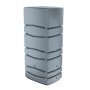 Graue Waterform Regentonne Aqua Tower, 650 l, eckig, mit Deckel. Regenspeicher für Garten und Außenbereich.