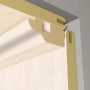 Deckenabschlussleiste (260cm) in Beige, montiert zwischen Paneel und Decke.