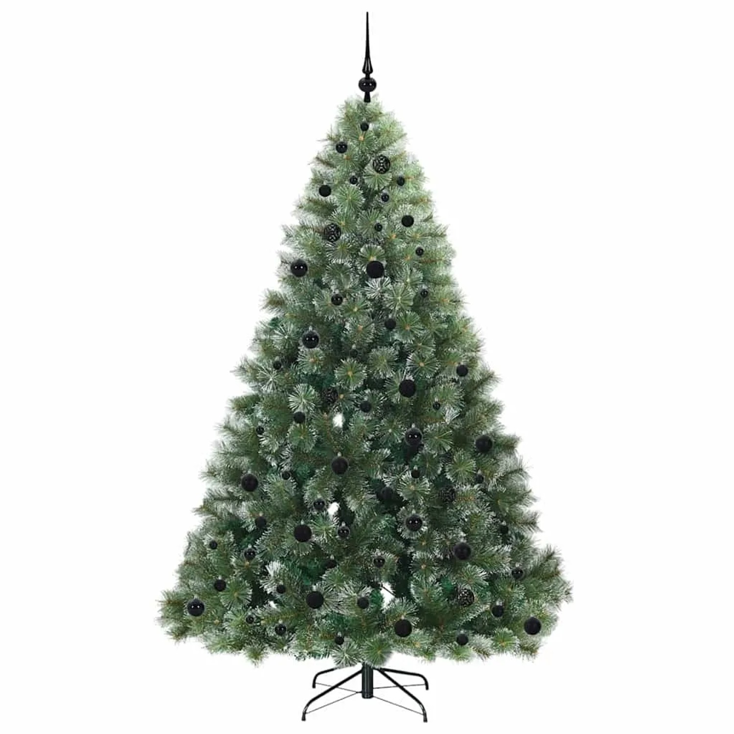 vidaXL Künstlicher Weihnachtsbaum mit 300 LEDs Grün 210 cm PE und PVC 3397862