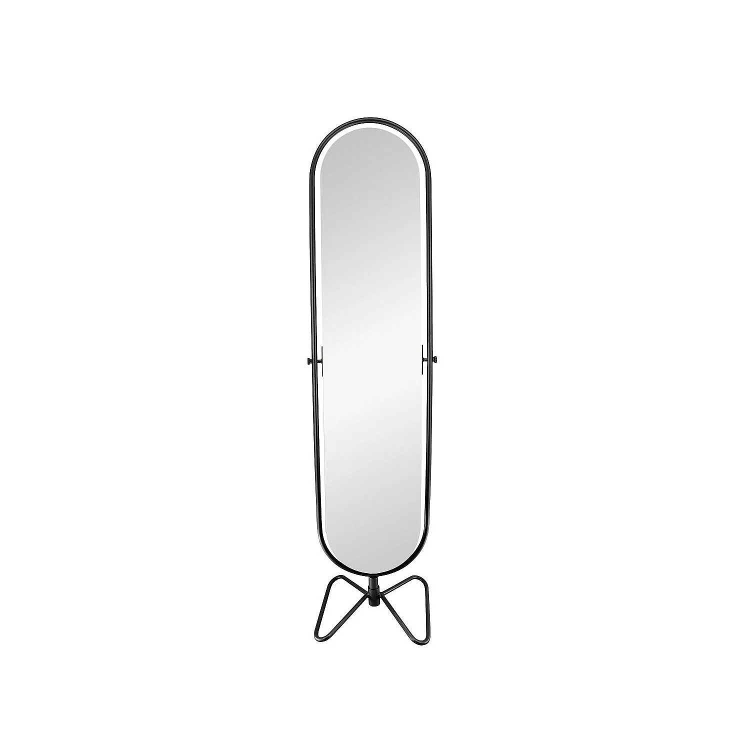 Vente-unique Standspiegel Mit Füßen Asatu Schwarz 40 cm