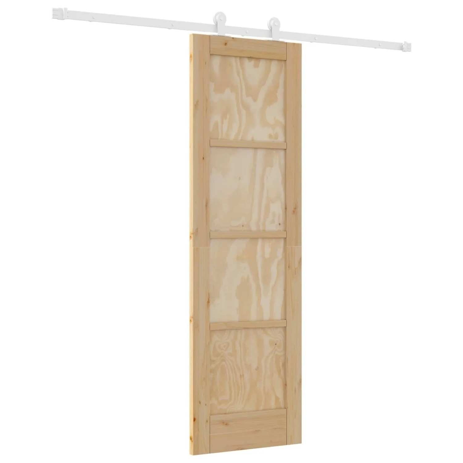 vidaXL Schiebetür Natur und Weiß 61 x 198,5 cm 3445476