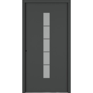 Roro Haustür OAE 1202 Aluverbund Weiß-Anthrazit 110 cm x 210 cm DIN L