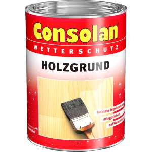 Dose Consolan Holzgrund Transparent seidenmatt 750ml für Holzbauteile.