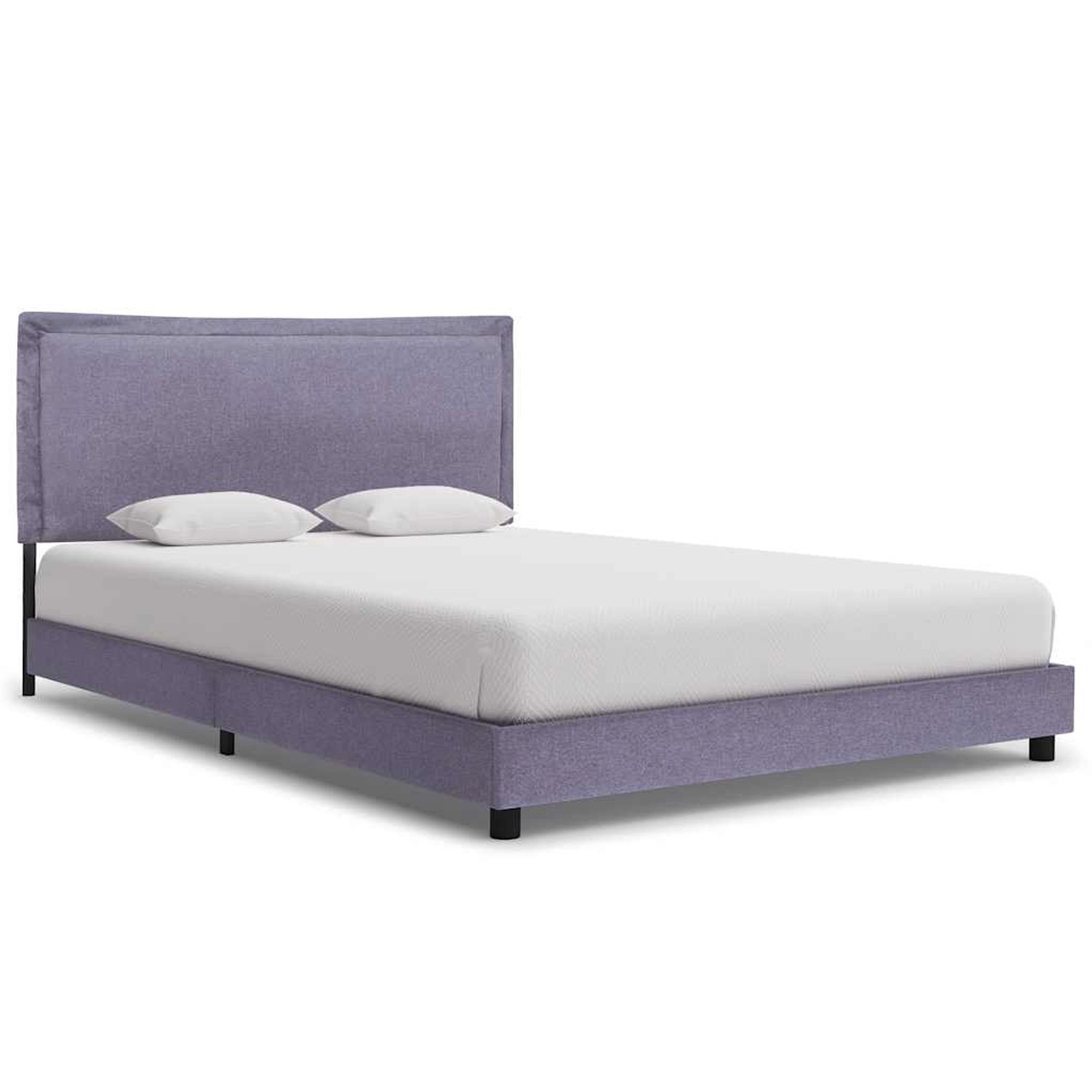 vidaXL Bettgestell ohne Matratze Hellgrau Stoff 135x190 cm 281166 günstig online kaufen