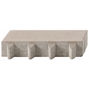 Grauer Can Cascada Aqua Pflasterstein, 40x15x8 cm, mit Sickerfuge für Splitt oder Begrünung.