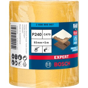 Bosch Expert Schleifband C470, Körnung K240, 93mm x 5m, für effektives Schleifen.