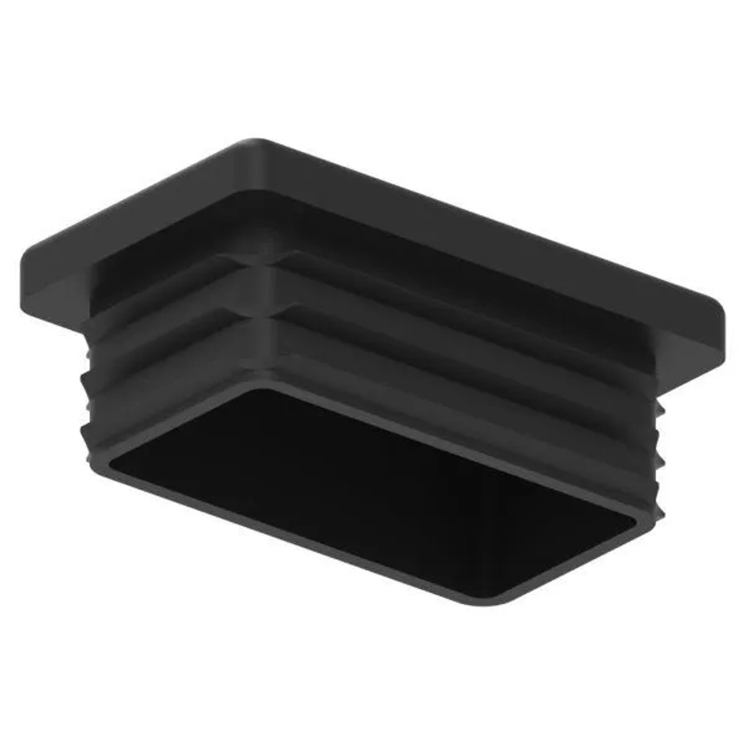 FeNau Kunststoffkappe Kunststoff Für Rechteckrohr 50 X 30 mm Wandstärke 3,0 mm Schwarz