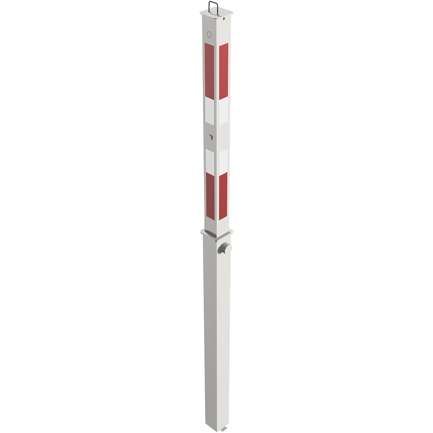 Schake Absperrpfosten Vollversenkbar Dreikant 70 mm x 70 mm Feuerverzinkt