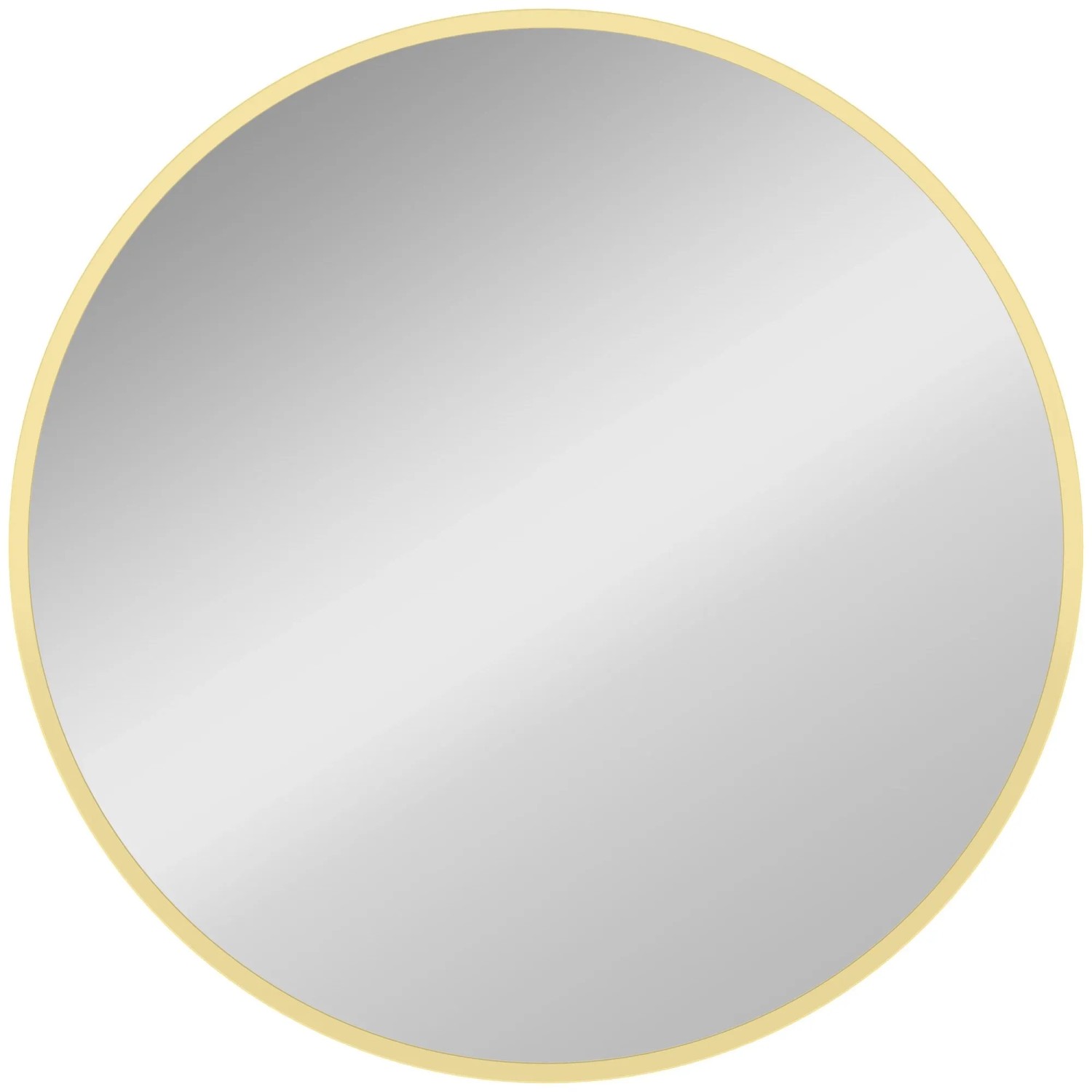HOMCOM Wandspiegel Aluminiumlegierung Glas 61L x 1B x 61H cm Gold