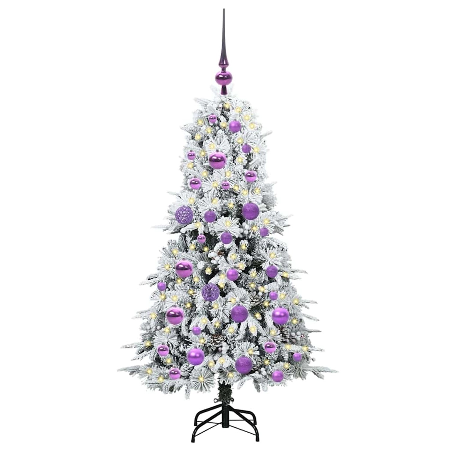 vidaXL Künstlicher Klappbarer Weihnachtsbaum Grün 120 cm PE und PVC 3397464