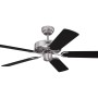 WESTINGHOUSE Cyclone Deckenventilator, 132 cm, Stahl, mit Fernbedienung, schwarze Flügel.