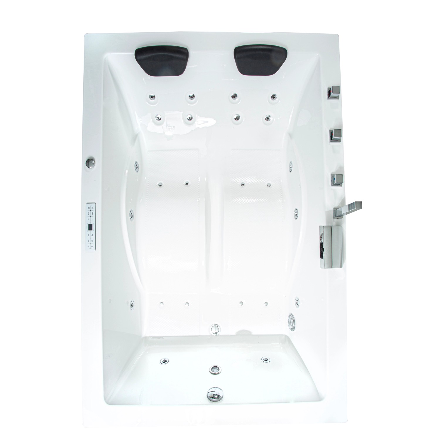 Basera Eck-Whirlpool Futuna 140x140cm - 13 Massagedüsen Mit LED