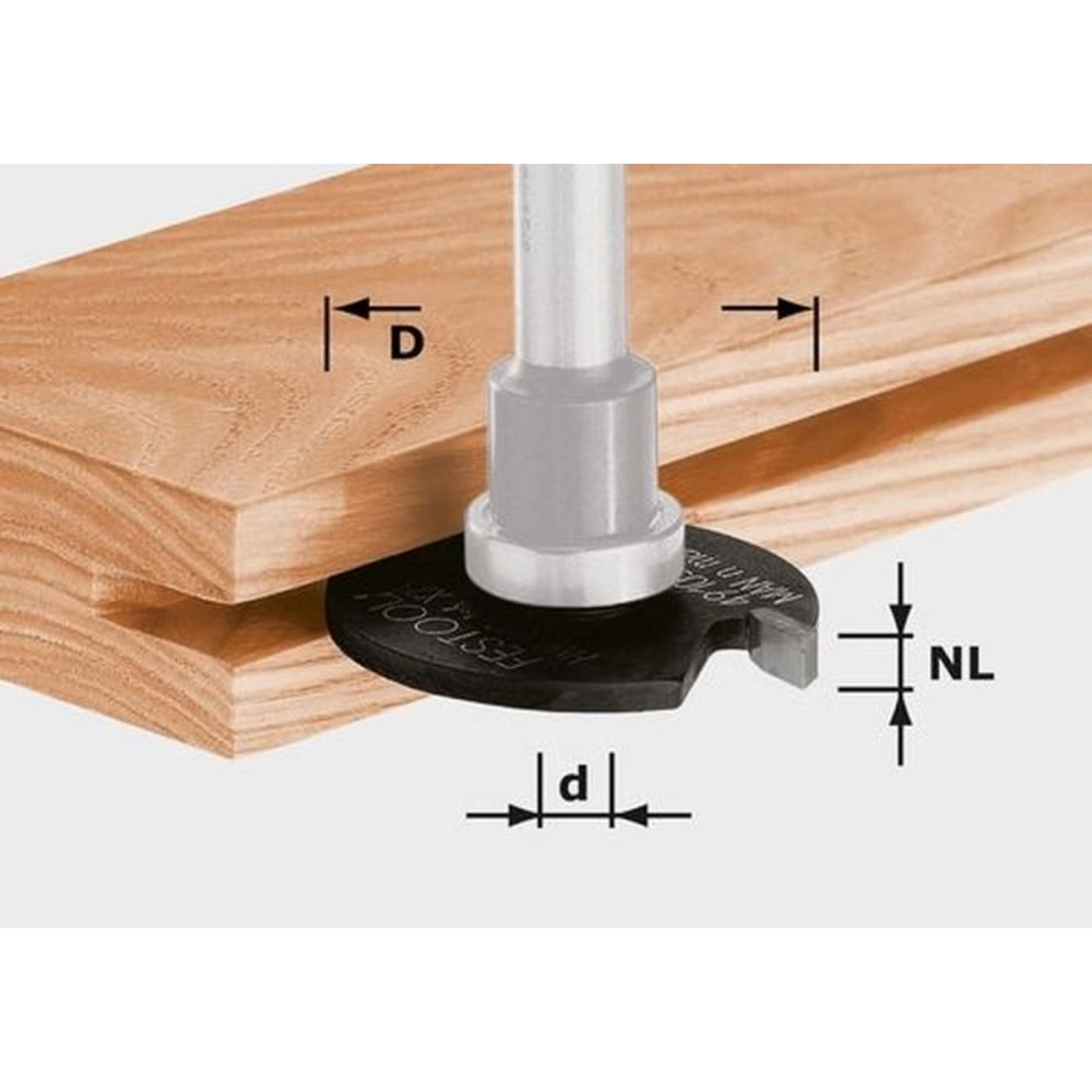 Festool Scheibennutfräser HW D40x3 - 491057