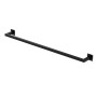 Schwarze ML-Design Kleiderstange aus Stahl für die Wandmontage, U-Form.