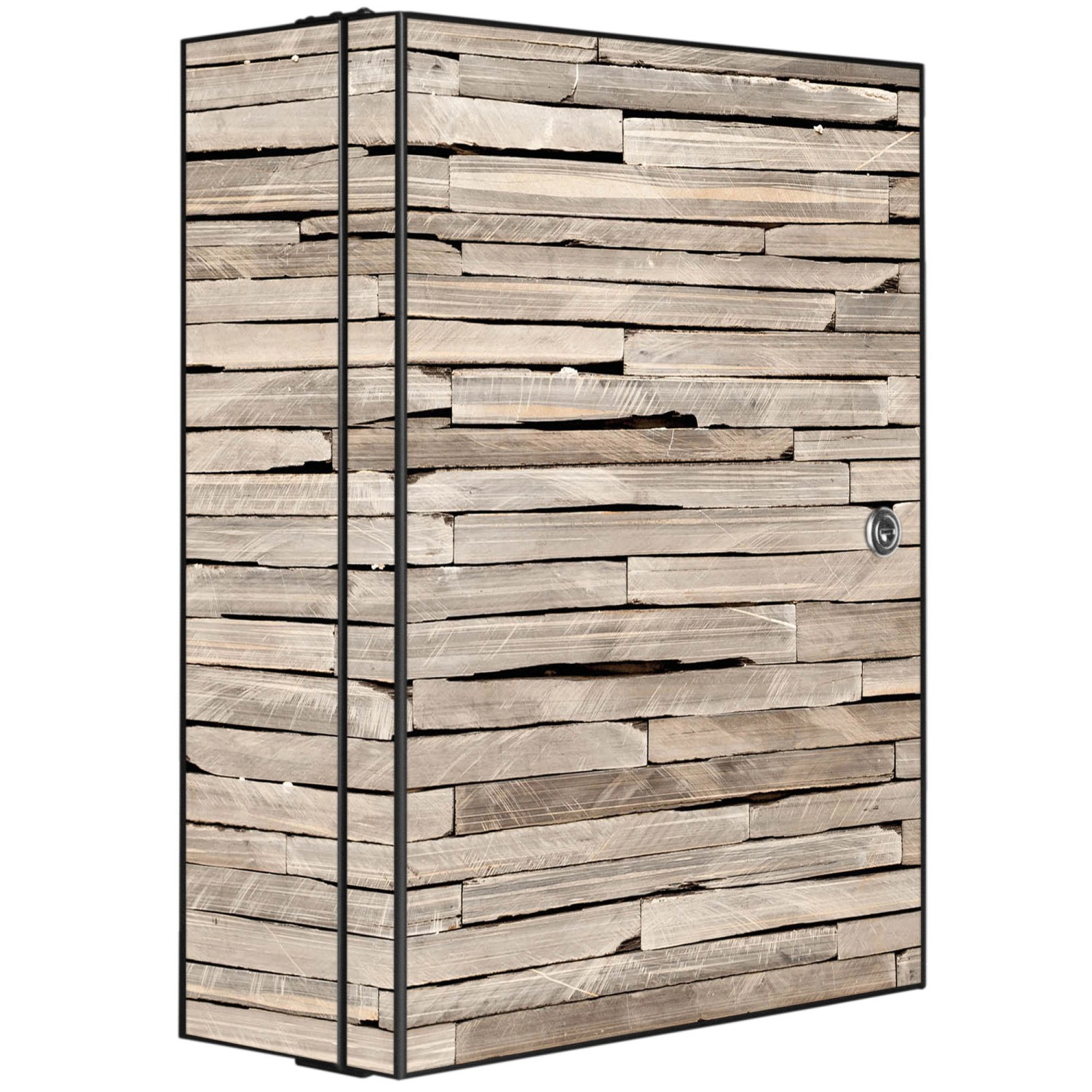 Banjado XXL Medizinschrank Abschliessbar 35x46x15cm Arzneischrank Anthrazit günstig online kaufen