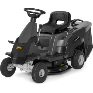 Alpina Rasentraktor AT2 66 QA, kompakter Aufsitzmäher mit Fangkorb.