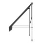 Graue Juskys Klemmmarkise Kapstadt 200x120 cm für Balkon und Terrasse.