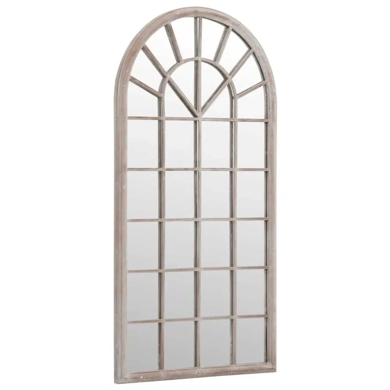 vidaXL Gartenspiegel Sandfarben 90x45 cm Eisen 318347