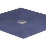 Rechteckiges, bodenebenes Duschboard 120x120 cm mit waagerechtem Ablauf. Barrierefreie Dusche.