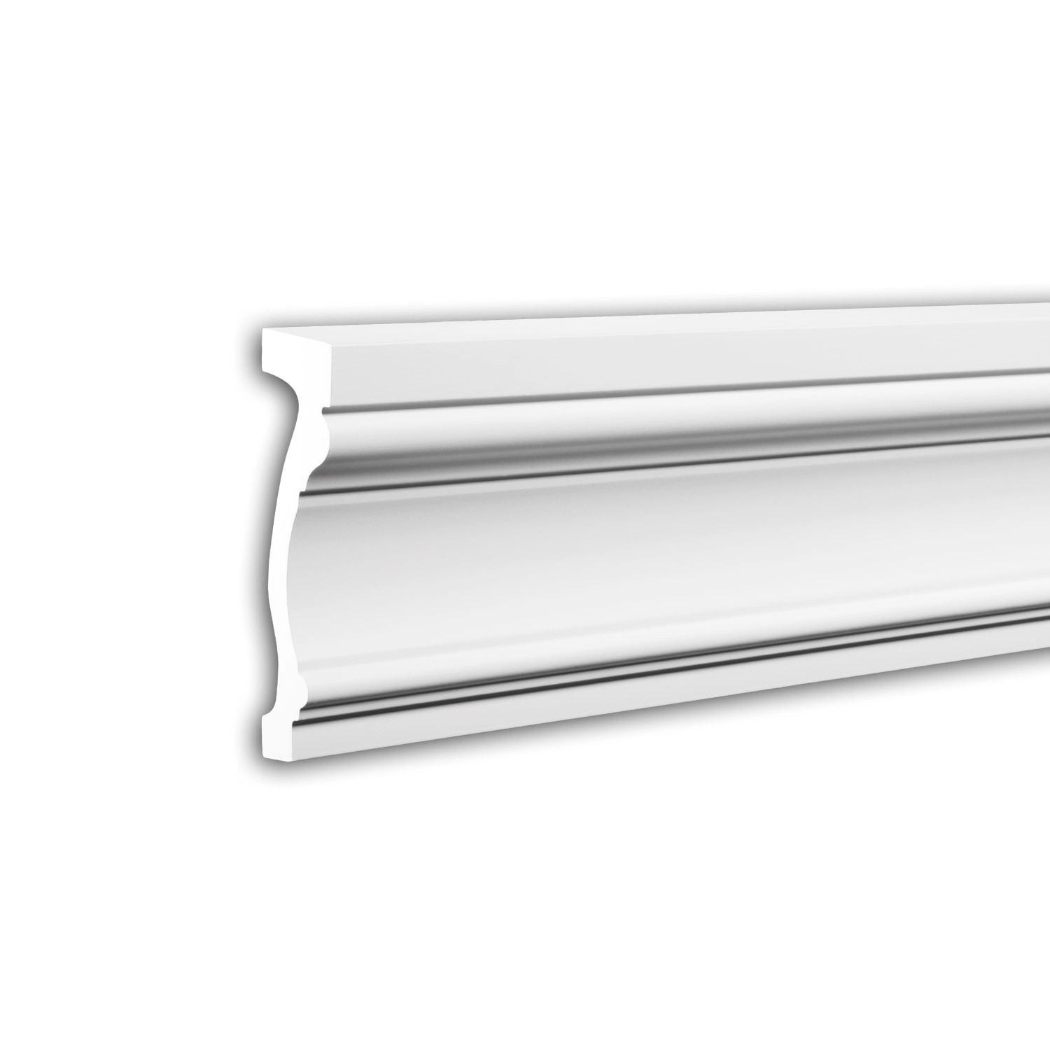 PROFHOME 484052 Gewände Fassadenprofil Stuckleiste Fassaden Element 2 m 200 cm x 4 cm x 16 cm Weiß