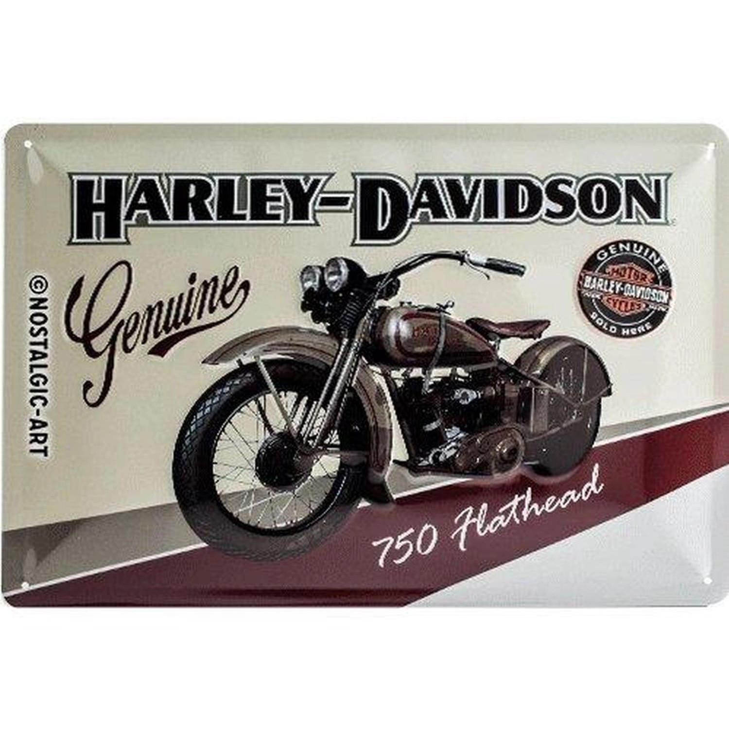 Nostalgic-Art Blechschild 20 x 30cm - Harley-Davidson - Flathead günstig online kaufen