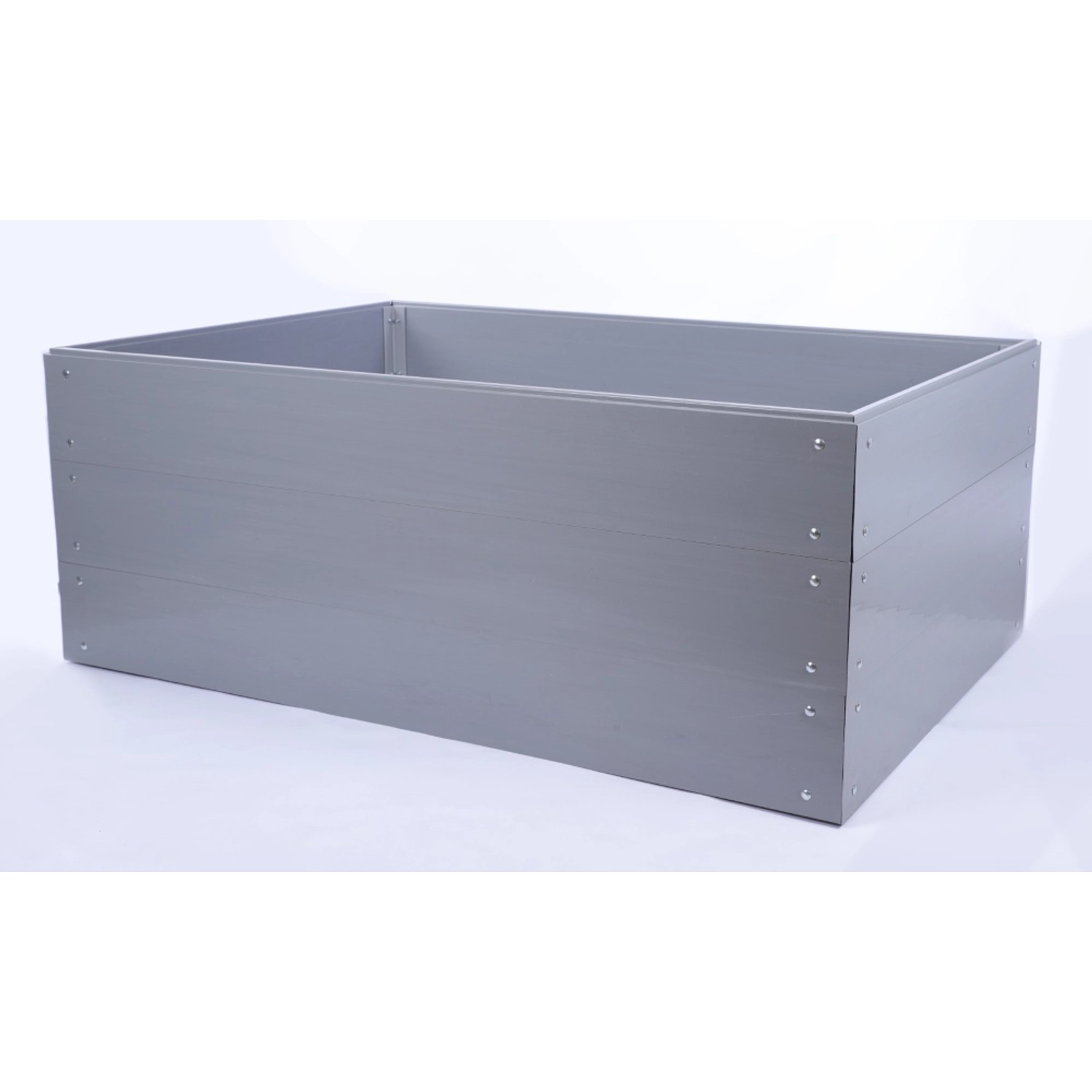 PROREGAL Hochbeete Growline Plast HxBxT 61x160x160cm 3 Ebenen Grau günstig online kaufen