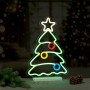 LED-Neonlicht Weihnachtsbaum, 29,5x42cm, Multicolor, 238 LEDs, Weihnachtsdekoration.