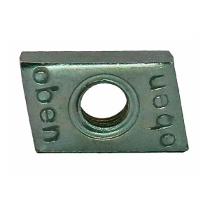 Dalsys Schiebemutter M8, verzinkter Stahl, zur Befestigung in Montageschienen.